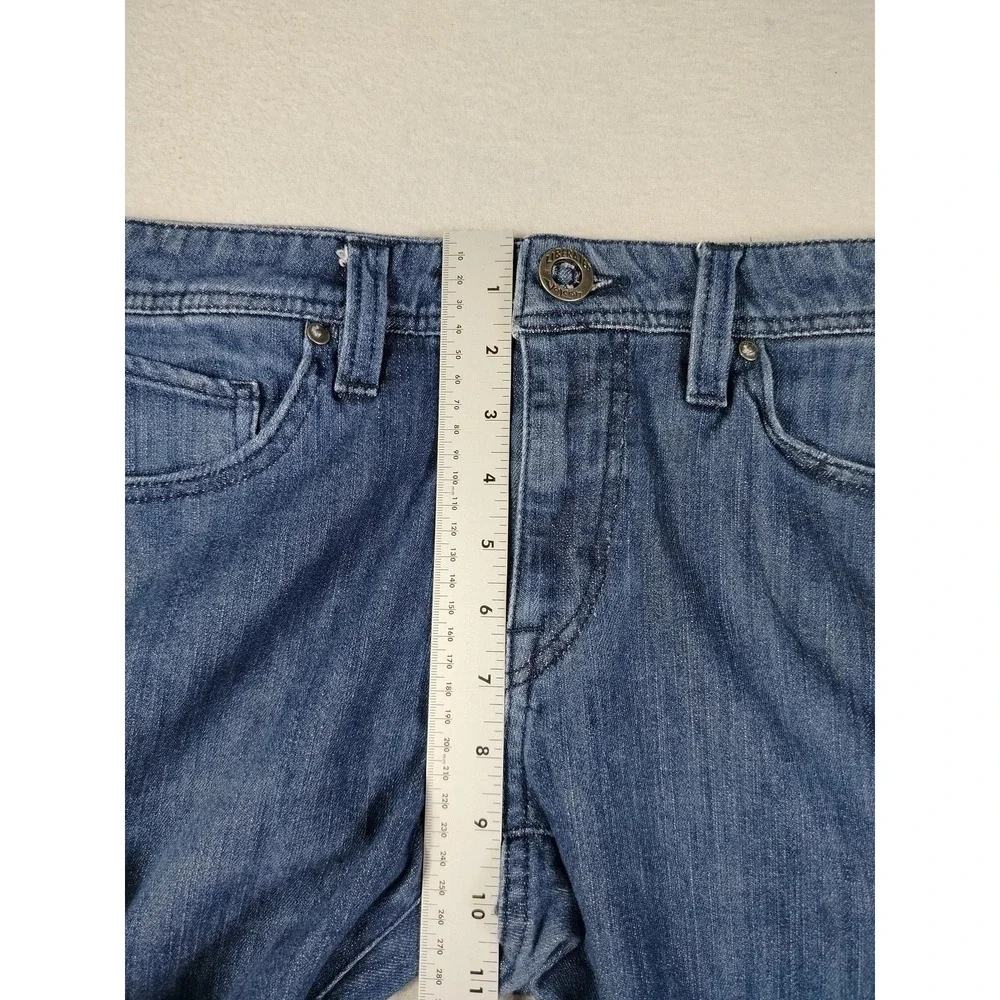 Volcom Vorta Jeans Mens 32 Blue Slim Fit Straight Denim Skater Grunge Skatelife